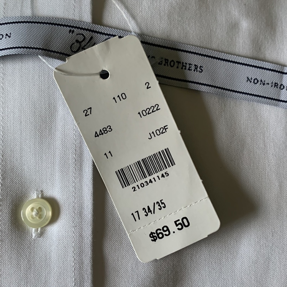 NWOT Brooks Brothers 346 Button-Down - Picture 3 of 4